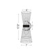 Z-Lite Alito Matte Black 2 Light Wall Sconce 6015-2S-MB | theLightShop
