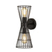 Z-Lite Alito Matte Black 2 Light Wall Sconce 6015-2S-MB | theLightShop