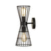 Z-Lite Alito Matte Black 2 Light Wall Sconce 6015-2S-MB | theLightShop