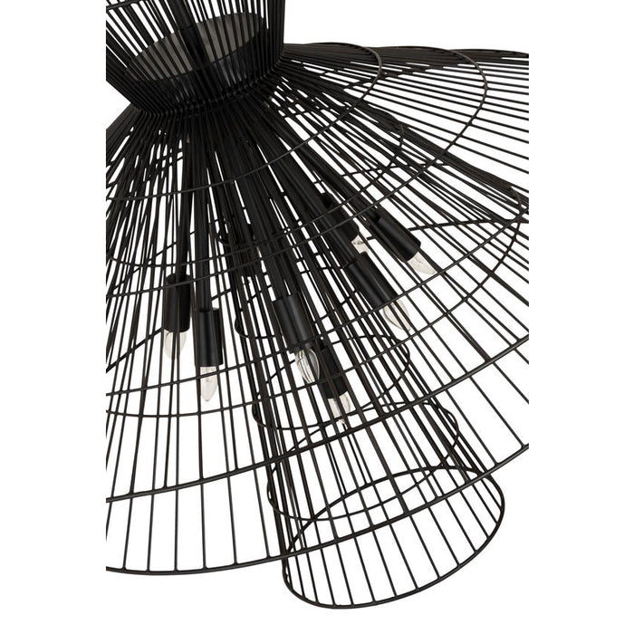 Z-Lite Alito Matte Black 8 Light Chandelier 6015-8MB | theLightShop