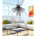 Z-Lite Alito Matte Black 8 Light Chandelier 6015-8MB | theLightShop
