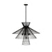 Z-Lite Alito Matte Black 8 Light Chandelier 6015-8MB | theLightShop