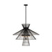 Z-Lite Alito Matte Black 8 Light Chandelier 6015-8MB | theLightShop