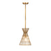 Z-Lite Alito Rubbed Brass 1 Light Mini-Pendant 6015MP-RB | theLightShop