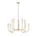 Z-Lite Allistair 10 Light Chandelier - Modern Gold