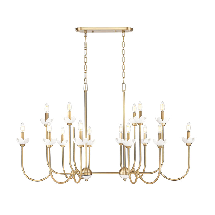 Z-Lite Allistair 16 Light Linear Chandelier - Modern Gold