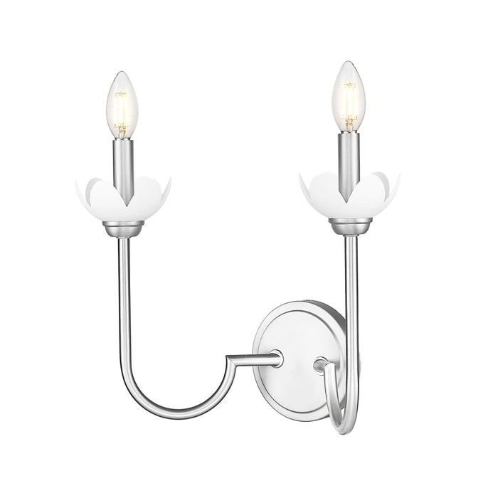Z-Lite Allistair 2 Light Wall Sconce - Brushed Nickel