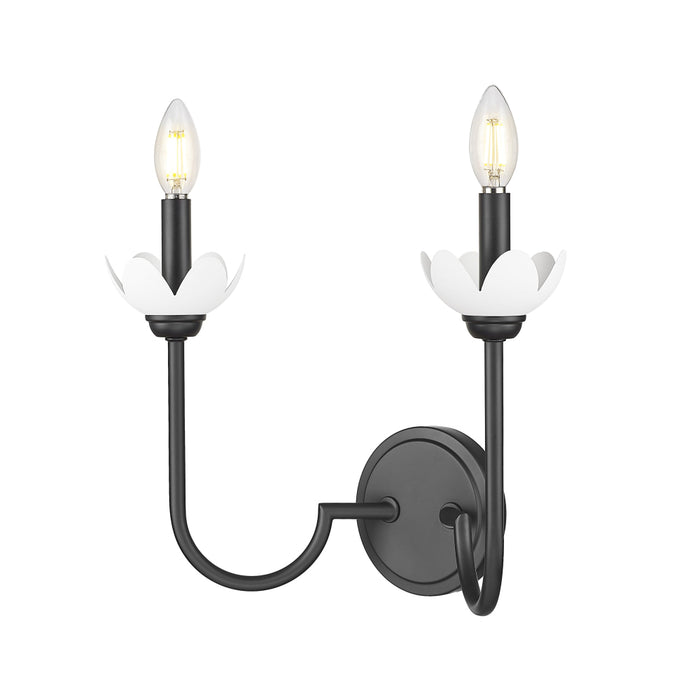 Z-Lite Allistair 2 Light Wall Sconce - Matte Black
