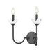 Z-Lite Allistair 2 Light Wall Sconce - Matte Black