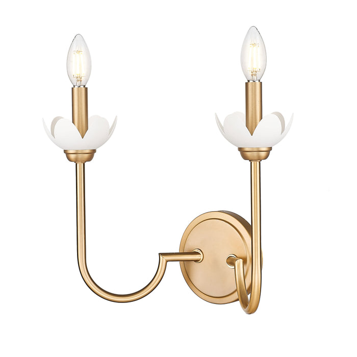 Z-Lite Allistair 2 Light Wall Sconce - Modern Gold