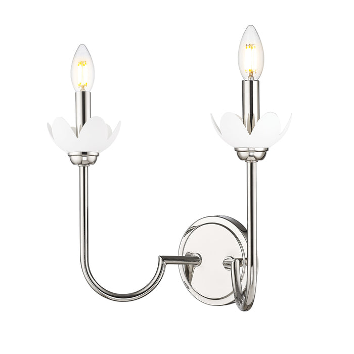 Z-Lite Allistair 2 Light Wall Sconce - Polished Nickel