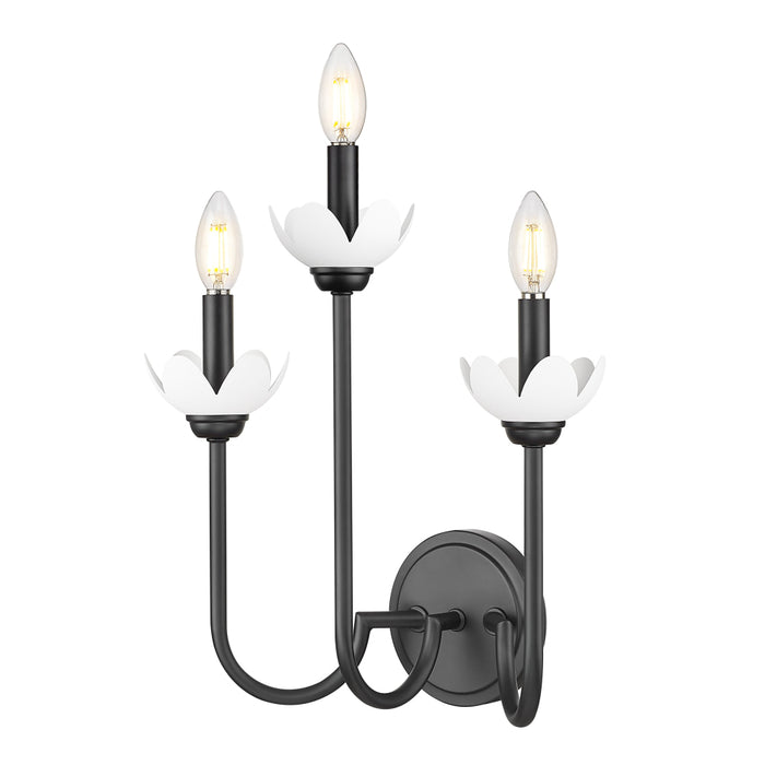 Z-Lite Allistair 3 Light Wall Sconce - Matte Black
