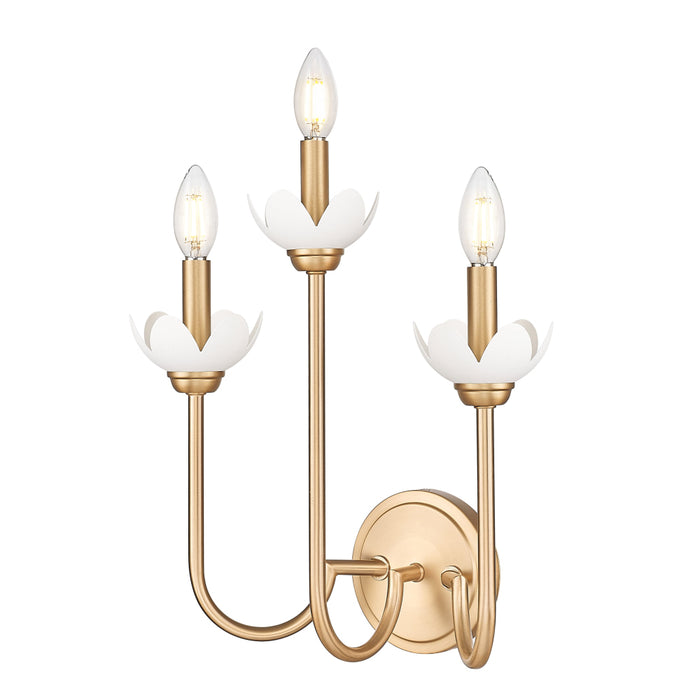 Z-Lite Allistair 3 Light Wall Sconce - Modern Gold