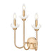 Z-Lite Allistair 3 Light Wall Sconce - Modern Gold