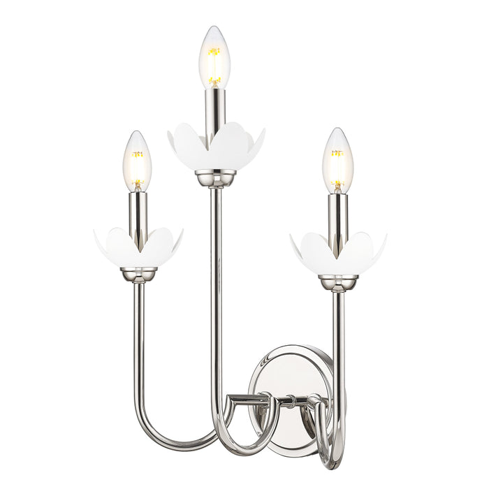 Z-Lite Allistair 3 Light Wall Sconce - Polished Nickel