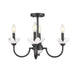 Z-Lite Allistair 4 Light Semi-Flushmount - Matte Black
