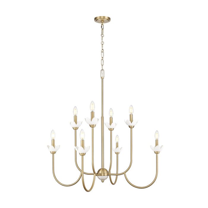 Z-Lite Allistair 8 Light Chandelier - Modern Gold
