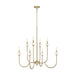 Z-Lite Allistair 8 Light Chandelier - Modern Gold