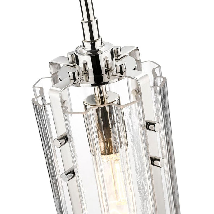 Z-Lite Alverton Polished Nickel 1 Light Mini Pendant 3036MP-PN | theLightShop
