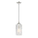Z-Lite Alverton Polished Nickel 1 Light Mini Pendant 3036MP-PN | theLightShop