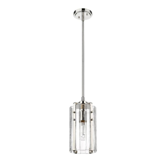 Z-Lite Alverton Polished Nickel 1 Light Mini Pendant 3036MP-PN | theLightShop