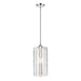Z-Lite Alverton Polished Nickel 1 Light Pendant 3036P8-PN | theLightShop