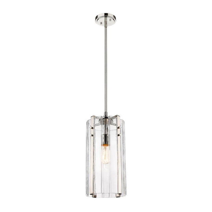 Z-Lite Alverton Polished Nickel 1 Light Pendant 3036P8-PN | theLightShop