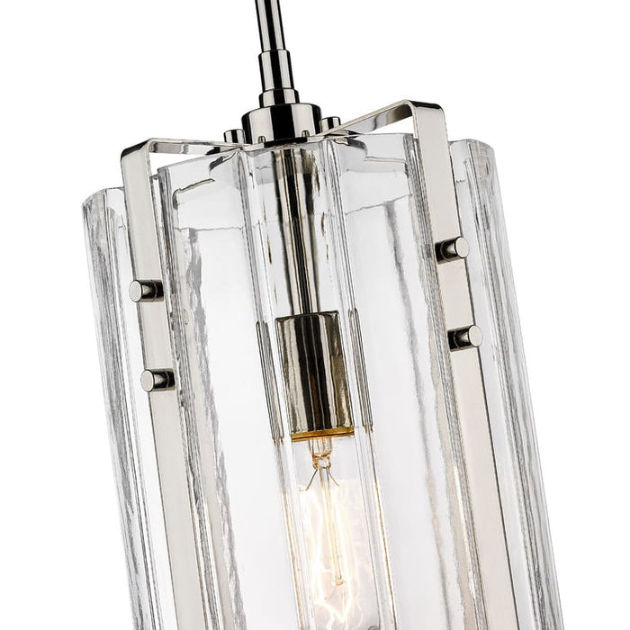 Z-Lite Alverton Polished Nickel 1 Light Pendant 3036P8-PN | theLightShop