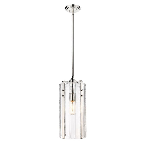 Z-Lite Alverton Polished Nickel 1 Light Pendant 3036P8-PN | theLightShop