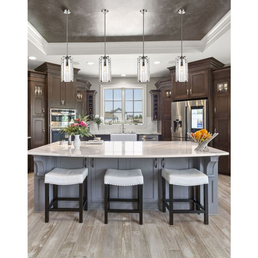 Z-Lite Alverton Polished Nickel 1 Light Pendant 3036P8-PN | theLightShop