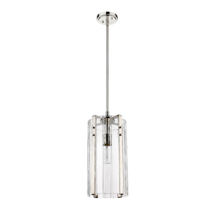 Z-Lite Alverton Polished Nickel 1 Light Pendant 3036P8-PN | theLightShop