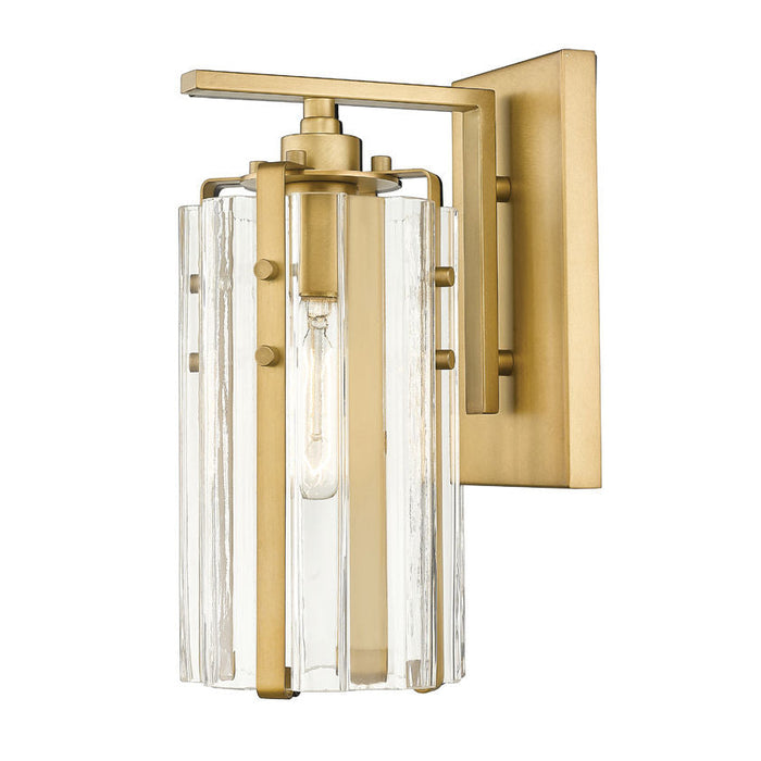Z-Lite Alverton Rubbed Brass 1 Light Wall Sconce 3036-1S-RB | theLightShop