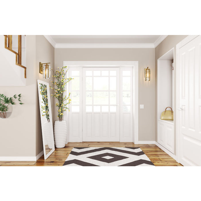 Z-Lite Alverton Rubbed Brass 1 Light Wall Sconce 3036-1S-RB | theLightShop