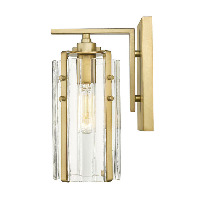 Z-Lite Alverton Rubbed Brass 1 Light Wall Sconce 3036-1S-RB | theLightShop
