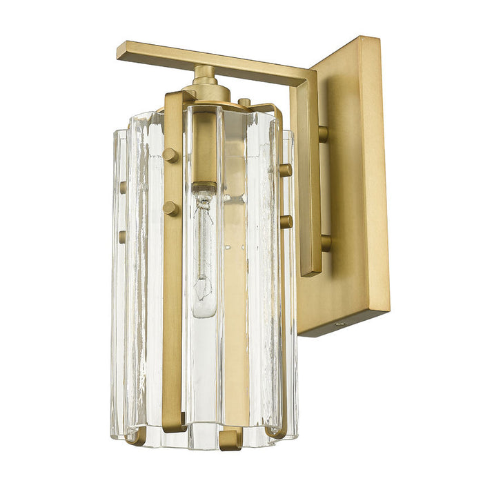Z-Lite Alverton Rubbed Brass 1 Light Wall Sconce 3036-1S-RB | theLightShop