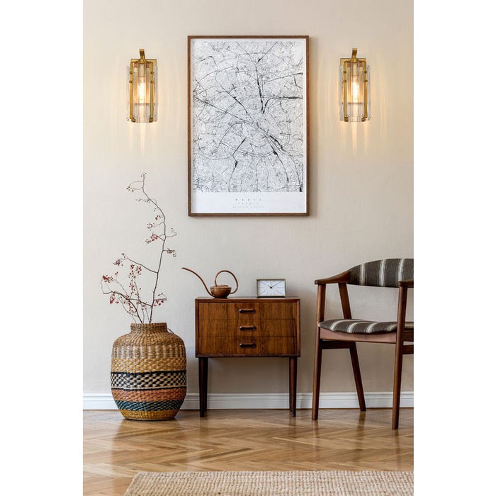 Z-Lite Alverton Rubbed Brass 1 Light Wall Sconce 3036-1S-RB | theLightShop