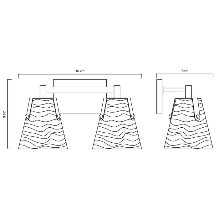 Z-Lite Analia Chrome 2 Light Vanity 1101-2V-CH | theLightShop