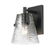 Z-Lite Analia Matte Black 1 Light Wall Sconce 1101-1S-MB | theLightShop