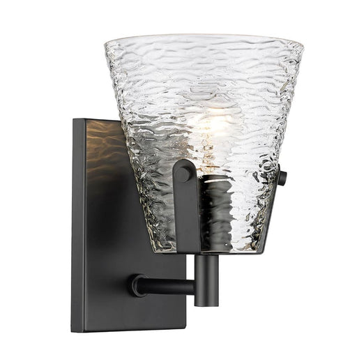 Z-Lite Analia Matte Black 1 Light Wall Sconce 1101-1S-MB | theLightShop
