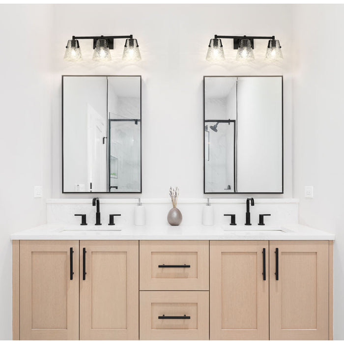 Z-Lite Analia Matte Black 3 Light Vanity 1101-3V-MB | theLightShop