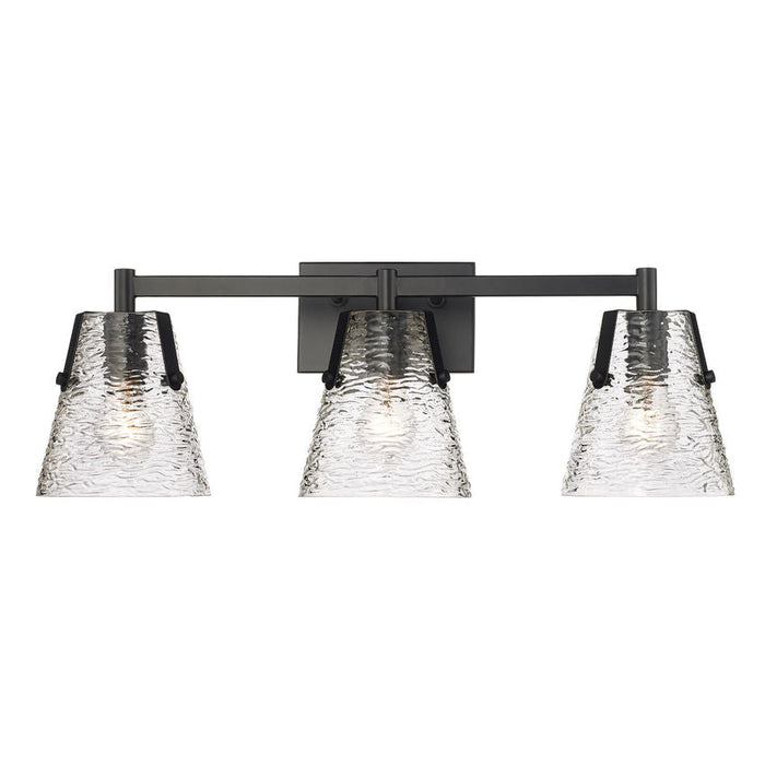 Z-Lite Analia Matte Black 3 Light Vanity 1101-3V-MB | theLightShop