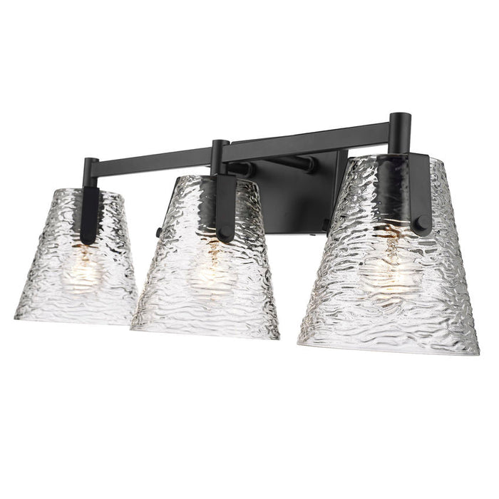 Z-Lite Analia Matte Black 3 Light Vanity 1101-3V-MB | theLightShop
