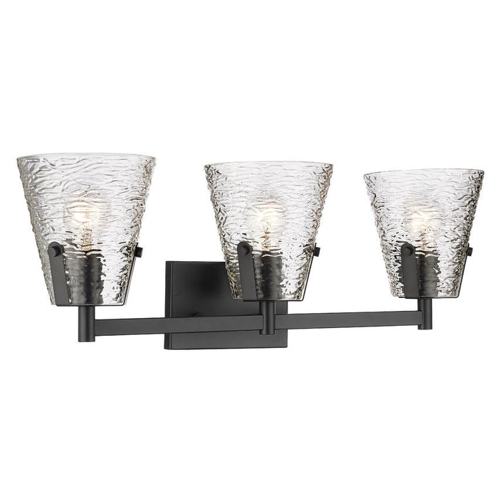 Z-Lite Analia Matte Black 3 Light Vanity 1101-3V-MB | theLightShop