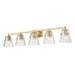 Z-Lite Analia Modern Gold 5 Light Vanity 1101-5V-MGLD | theLightShop