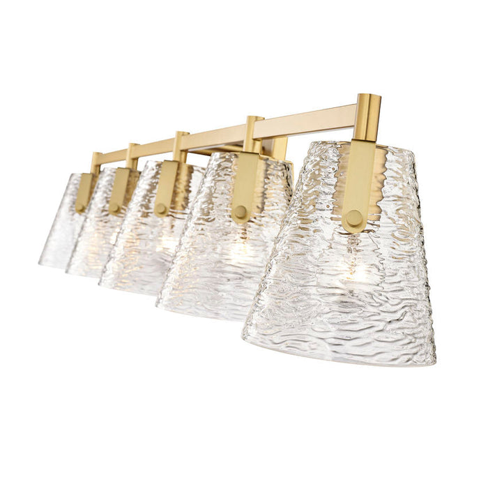 Z-Lite Analia Modern Gold 5 Light Vanity 1101-5V-MGLD | theLightShop