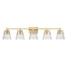 Z-Lite Analia Modern Gold 5 Light Vanity 1101-5V-MGLD | theLightShop
