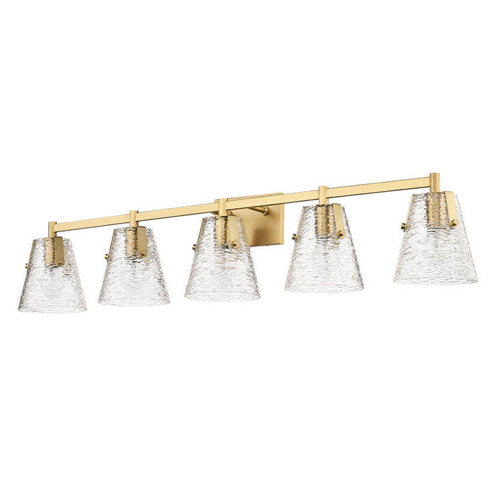 Z-Lite Analia Modern Gold 5 Light Vanity 1101-5V-MGLD | theLightShop