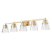 Z-Lite Analia Modern Gold 5 Light Vanity 1101-5V-MGLD | theLightShop