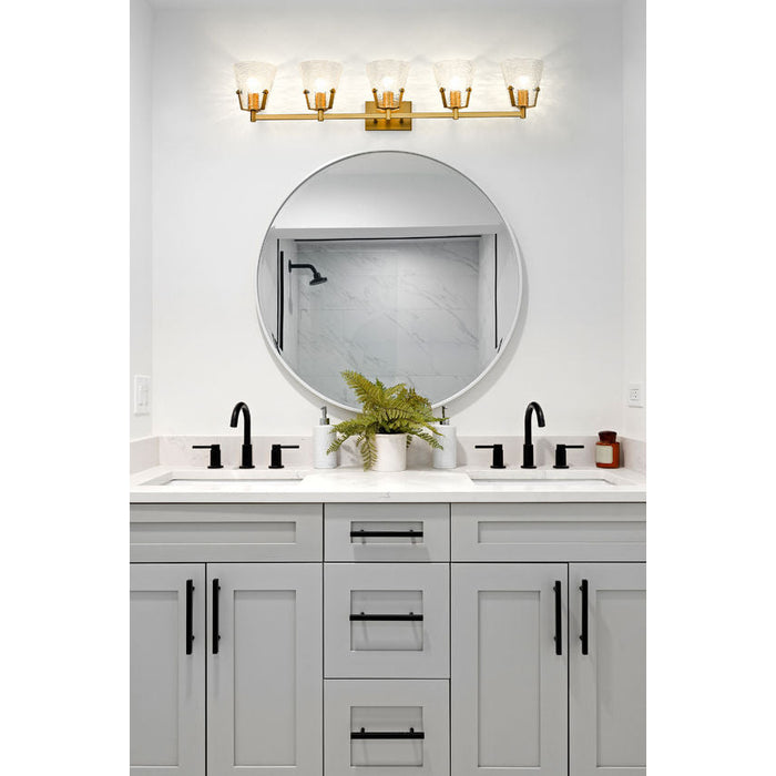 Z-Lite Analia Modern Gold 5 Light Vanity 1101-5V-MGLD | theLightShop