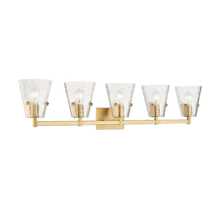 Z-Lite Analia Modern Gold 5 Light Vanity 1101-5V-MGLD | theLightShop